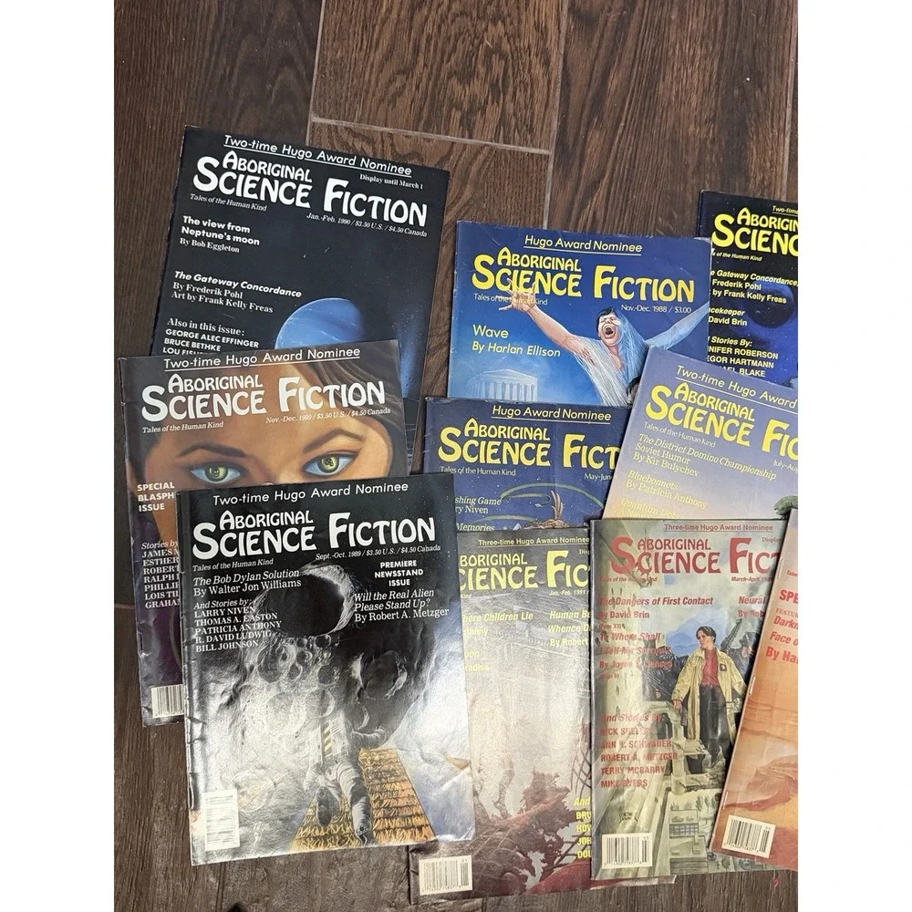 14 Aboriginal Science Fiction Magazine -1988 1989 - Vintage